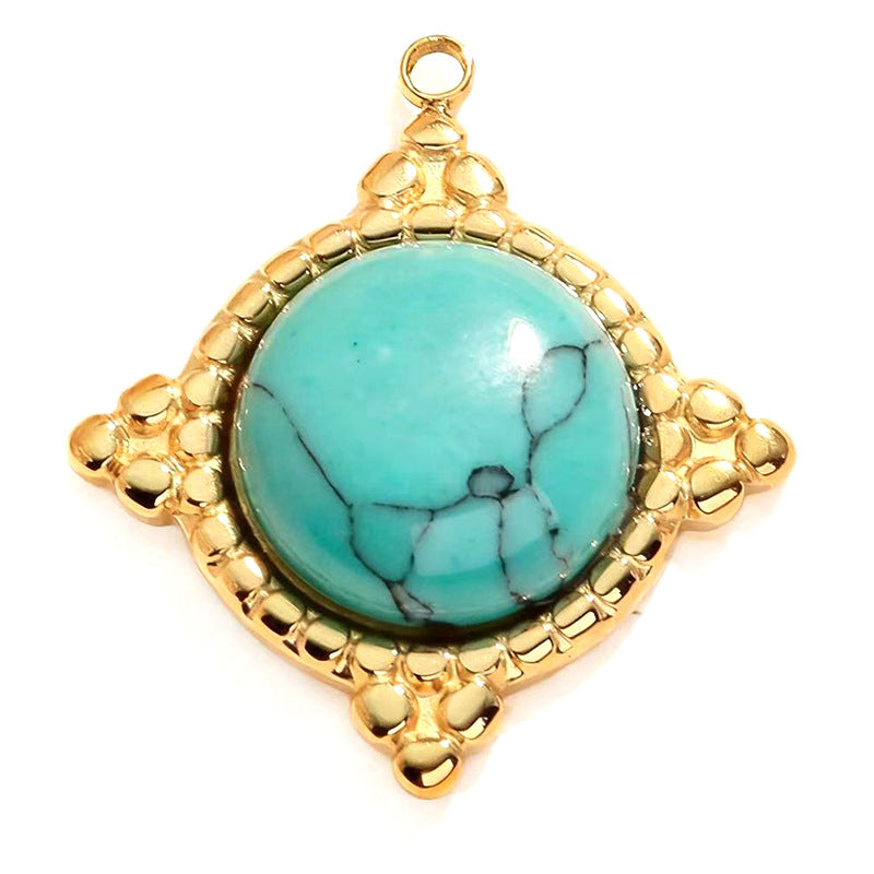 Wholesale Bohemian Natural Stone Necklace Pendant