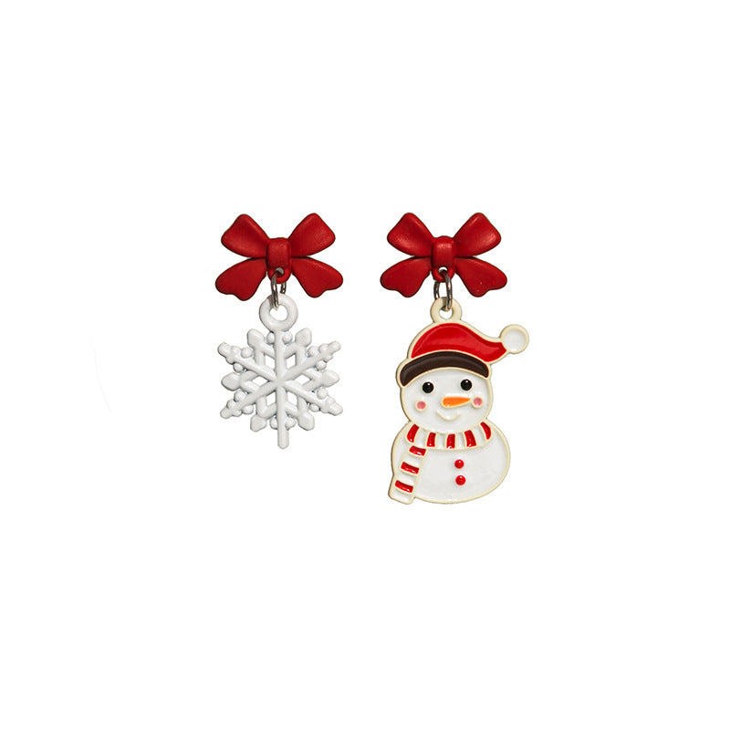 Wholesale Christmas Tree Snowman Earrings ACC-ES-MDD078