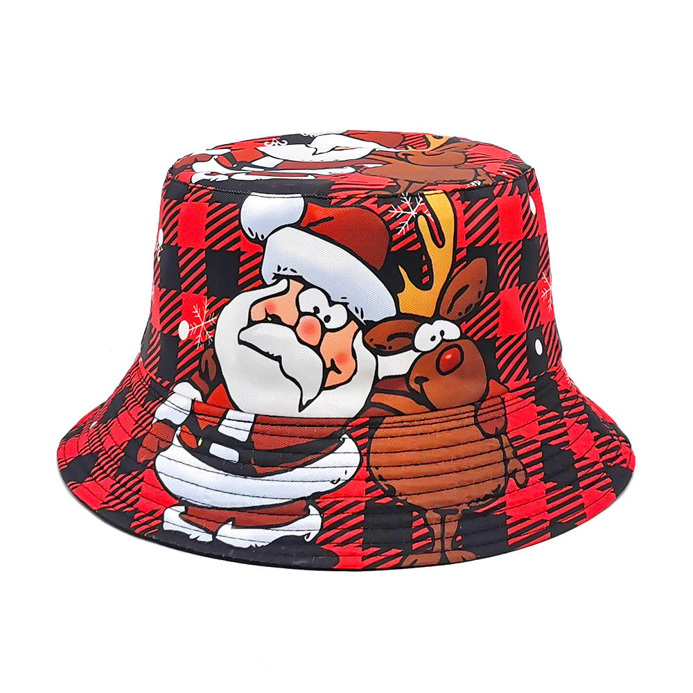 Wholesale Santa Claus Pattern Bucket Hat ACC-HT-ShunMa018