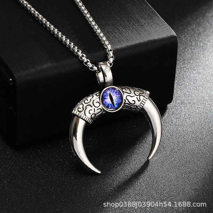 Wholesale Turquoise Crescent Pendant Necklace ACC-NE-Yuj004