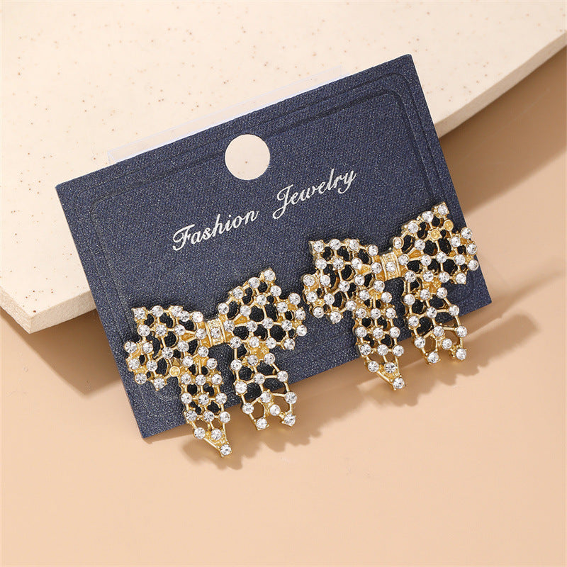 Wholesale Metal  Bowknot Earrings