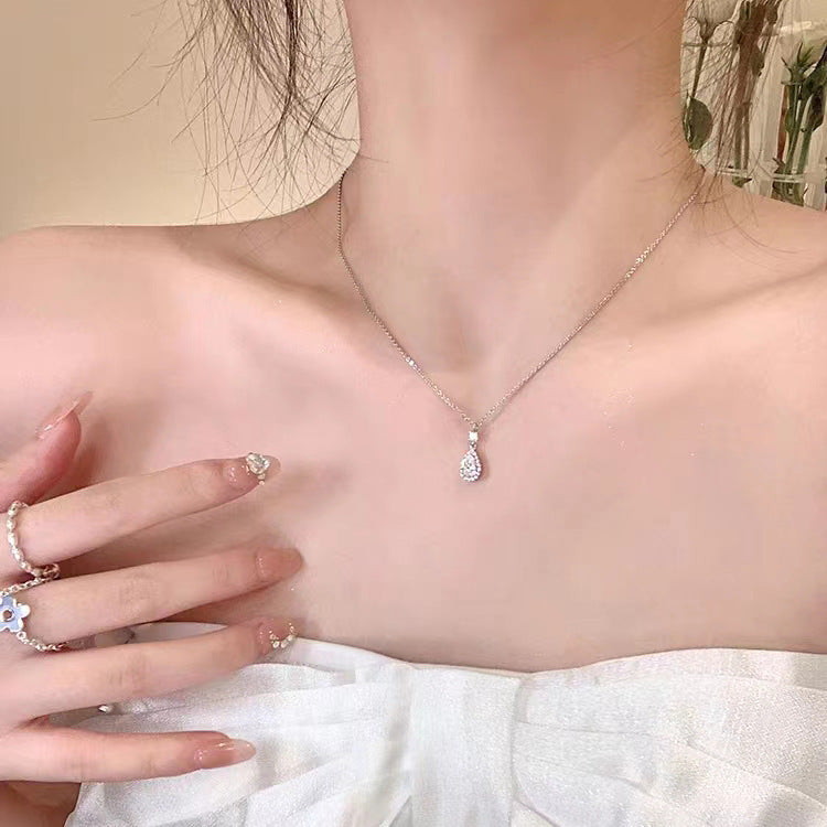 Wholesale  Elegant Water Drop Thin Necklace