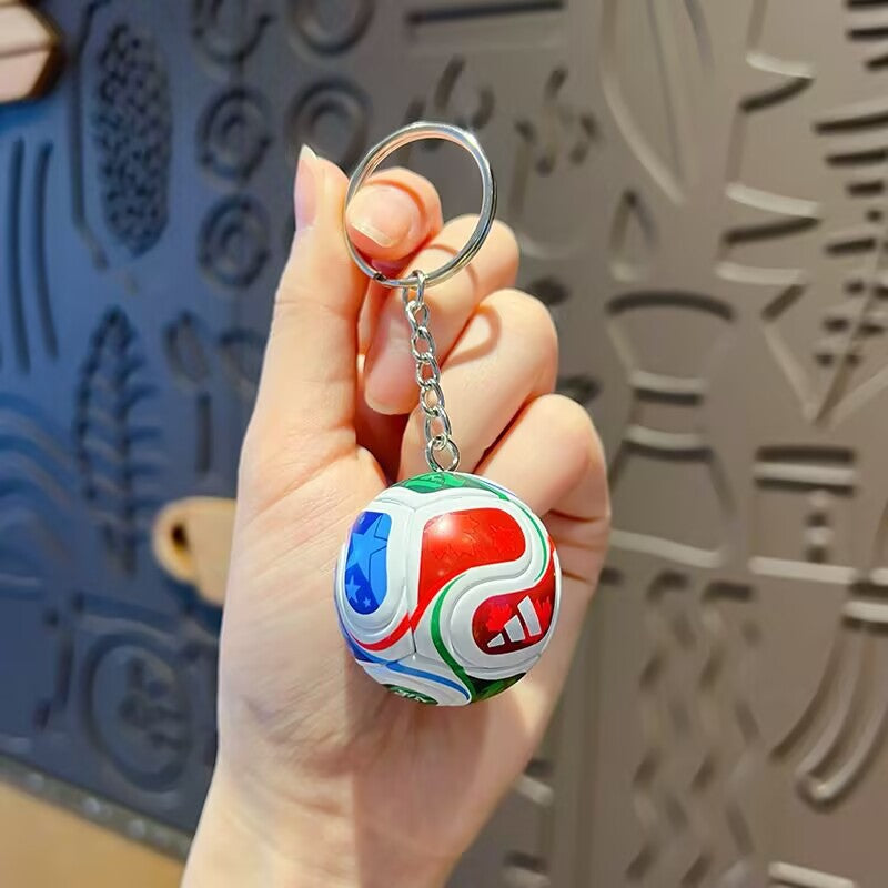 Wholesale 2026 USA Canada Mexico World Cup Football Keychain Pendant Creative Sports Mini Gift Car Key Accessory