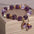 Wholesale Natural Amethyst Five Leaf Flower Pendant Bracelet