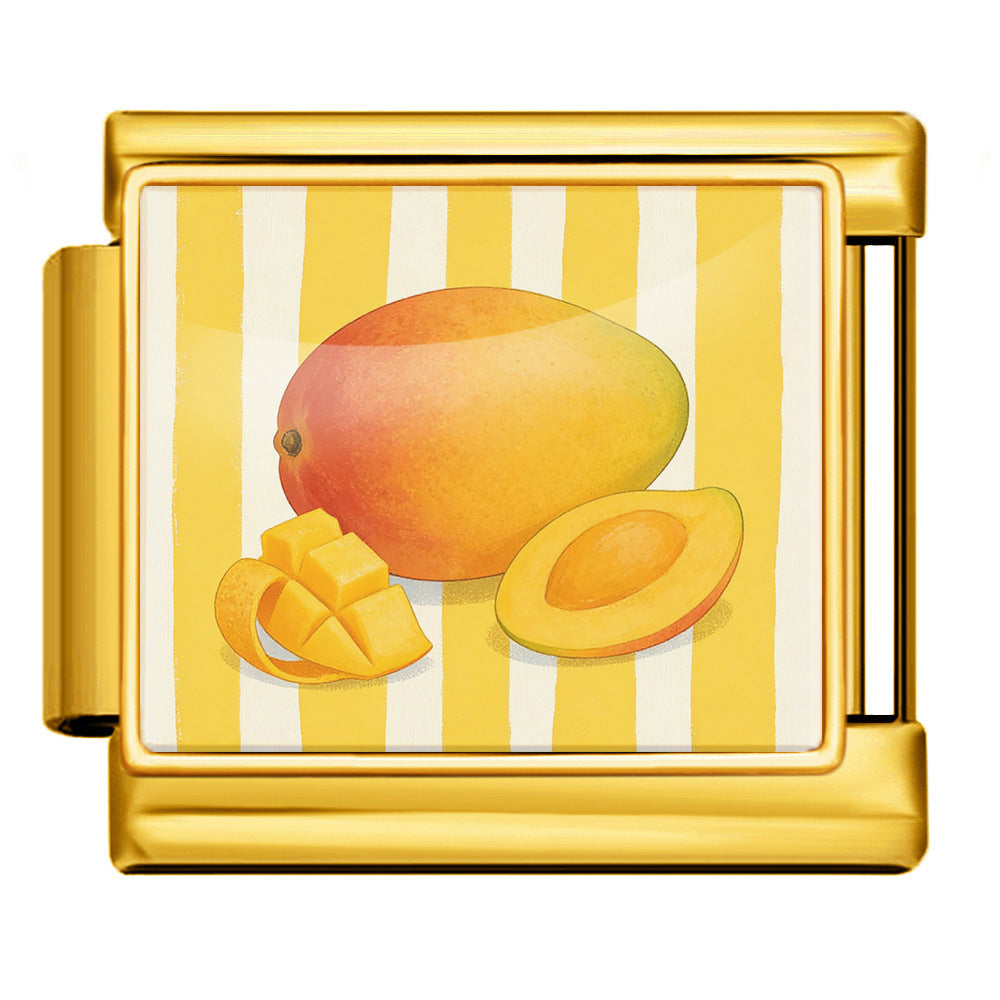 Wholesale 9mm Italian Charm Starter Bracelets DIY square Single Section Creative Stainless Steel Composable Bracelet