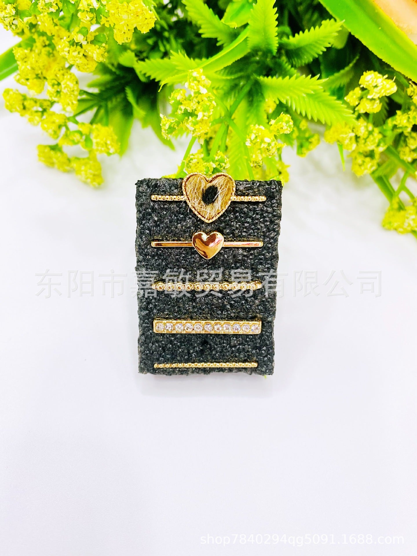 Wholesale Cross-border European and American Apple Watch strap decorative ring simple all-match fashion new decorative nail multi-layer suit