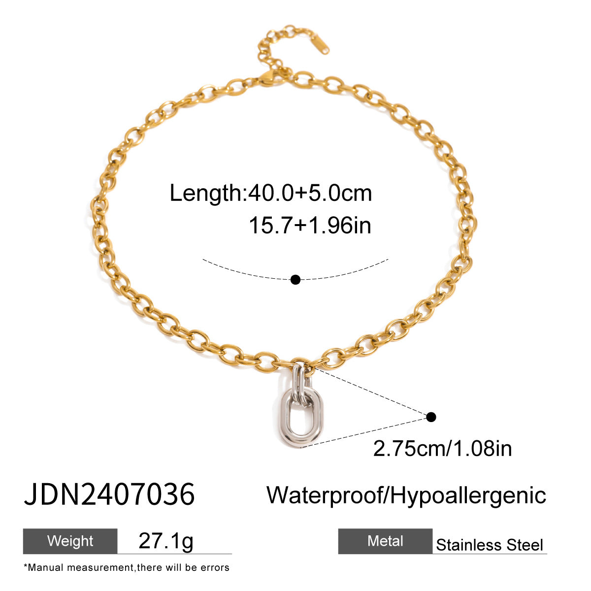 Wholesale gold and silver color matching two-color twist stainless steel earrings jewelry