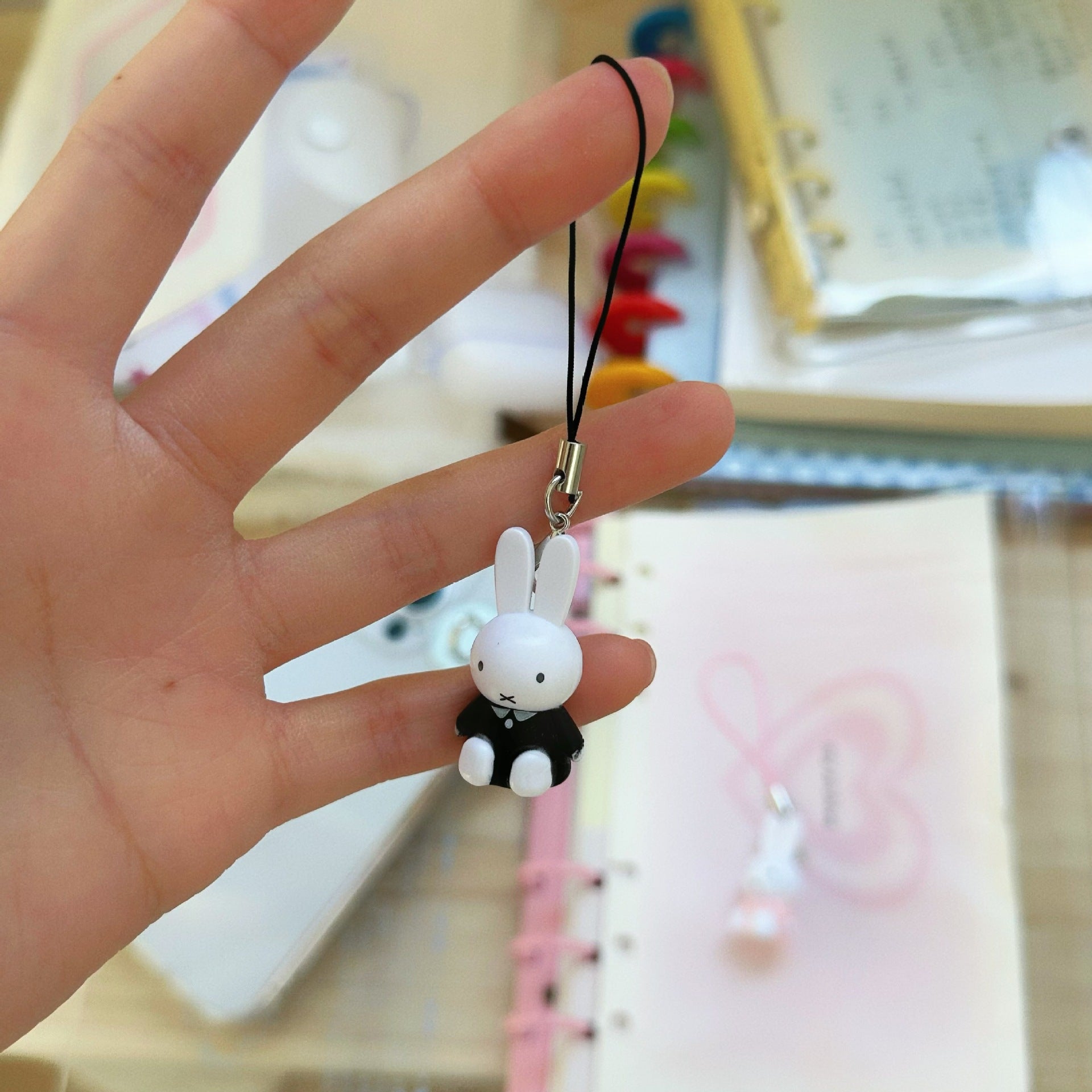 Wholesale 5pcs Cute Retro Animal Mobile Bunny Phone Chain