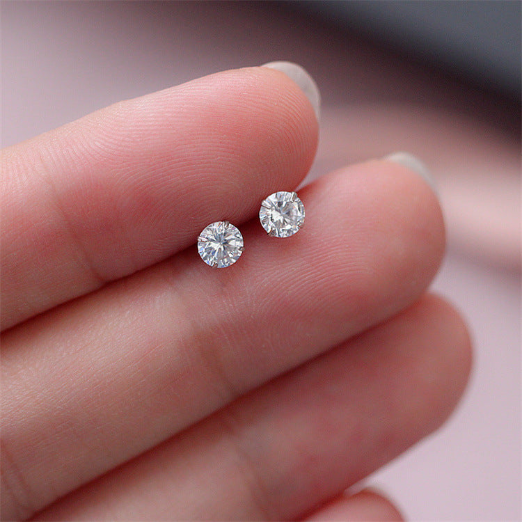 Wholesale Sterling Versatile Mini Zirconia Stud Earrings