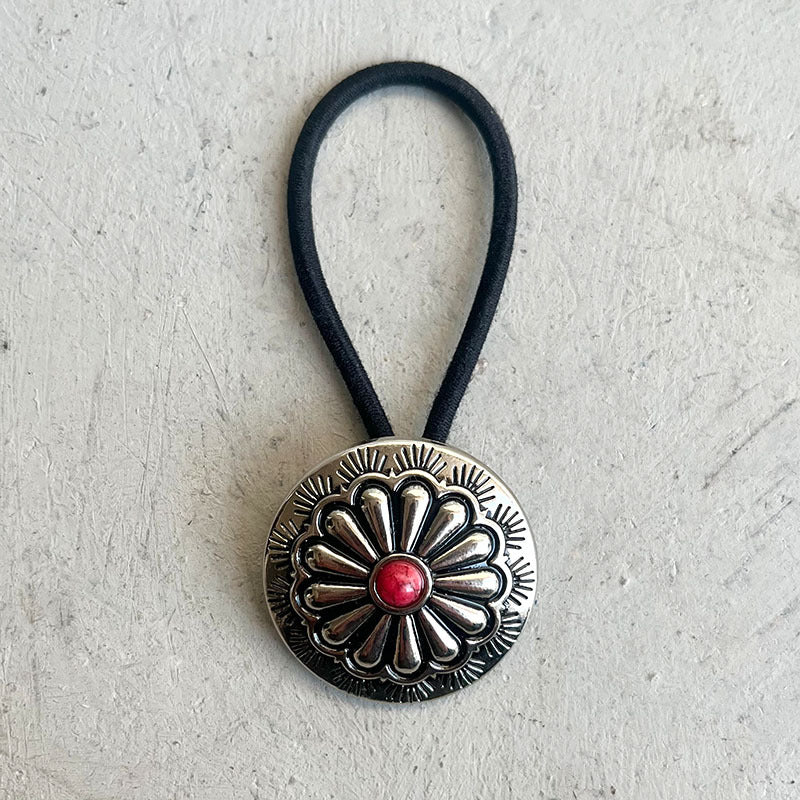 Wholesale 3pcs Western Style Pumpkin Flower Turquoise Hair Rope Hair Scrunchies ACC-HS-HY001