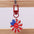 Wholesale American Independence Day Elements Red White Blue Flag Acrylic Keychain