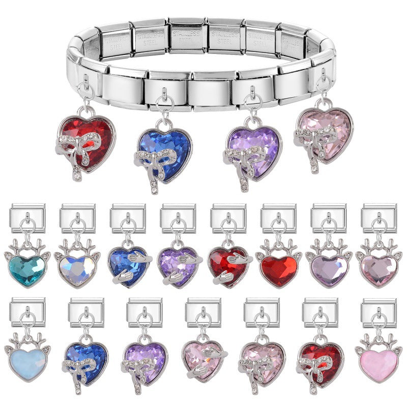 Wholesale Italian Charm Bracelet 9mm DIY Versatile Creative  Stainless Steel Composable Bracelet