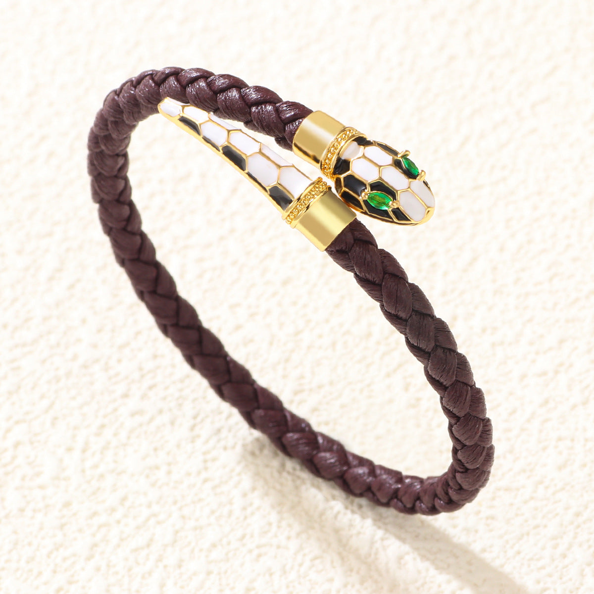 Wholesale Braided Snake Rhinestone Bracelet