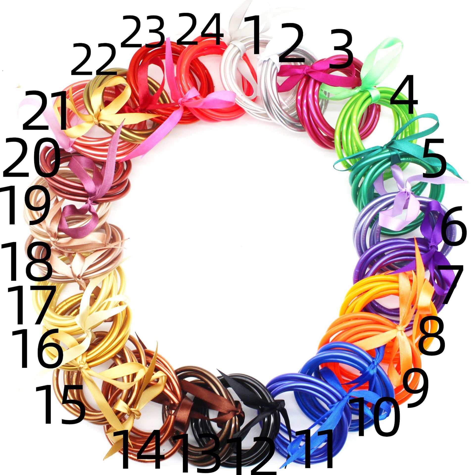 Wholesale Gold Foil Plastic Bracelet Silicone Gold Powder Jelly Bangles ACC-BT-YTian003