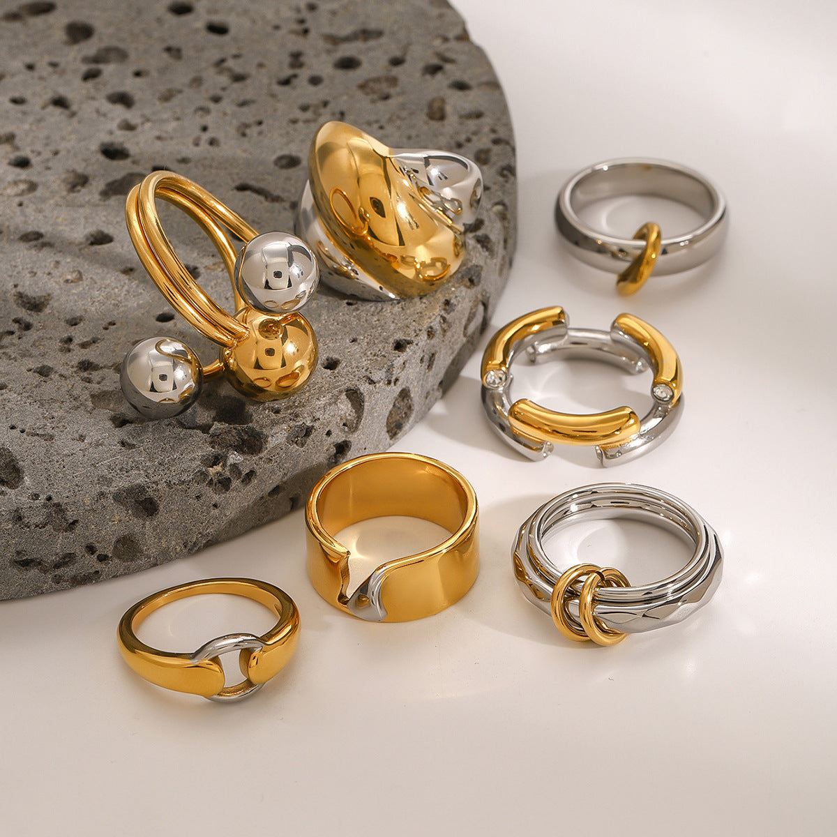 Wholesale stainless steel ring  exaggerated ring  hand jewelry