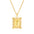 Wholesale letter necklace creative square stainless steel necklace