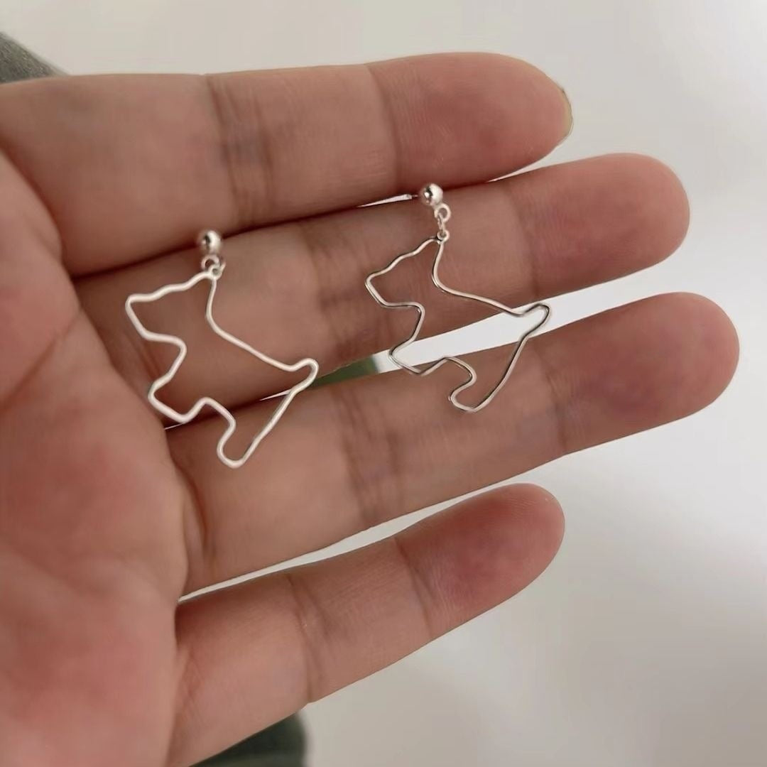 Wholesale Cute puppy all-match cute pet earrings