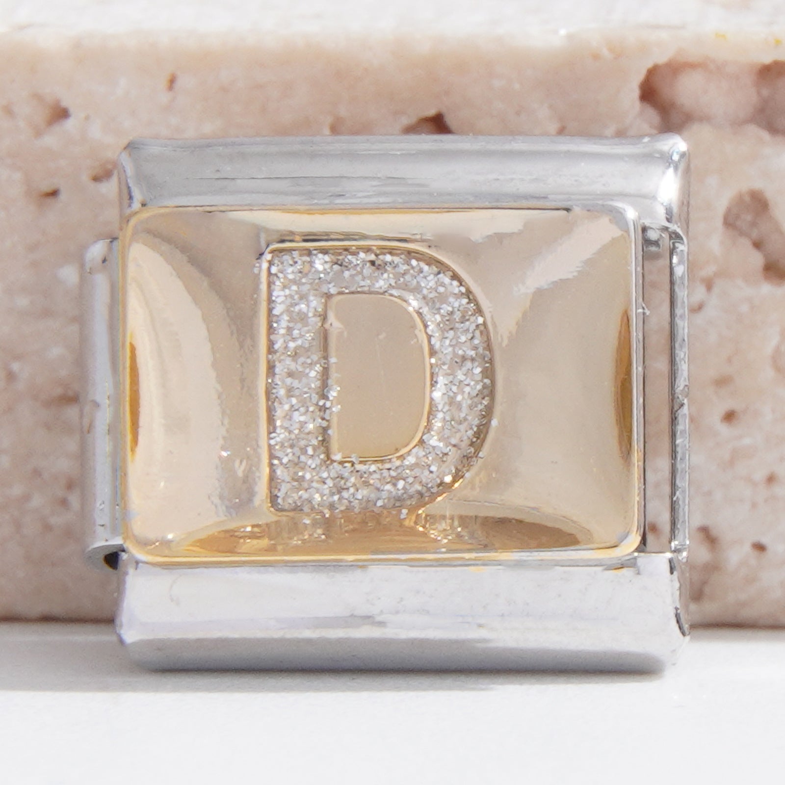 Wholesale Italian Charm Bracelet 9mm DIY rhinestone letter  Creative Stainless Steel Composable Bracelet