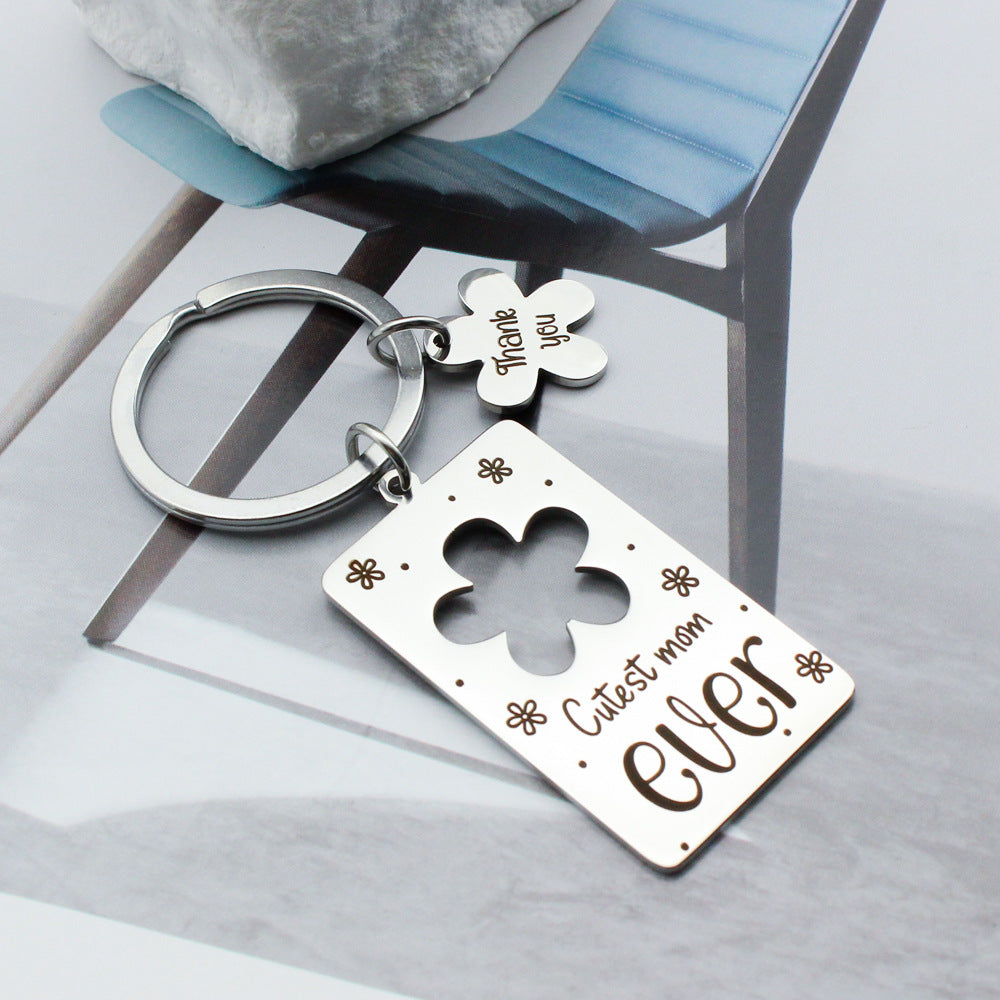 Wholesale Mother' s Day Stainless Steel Keychain