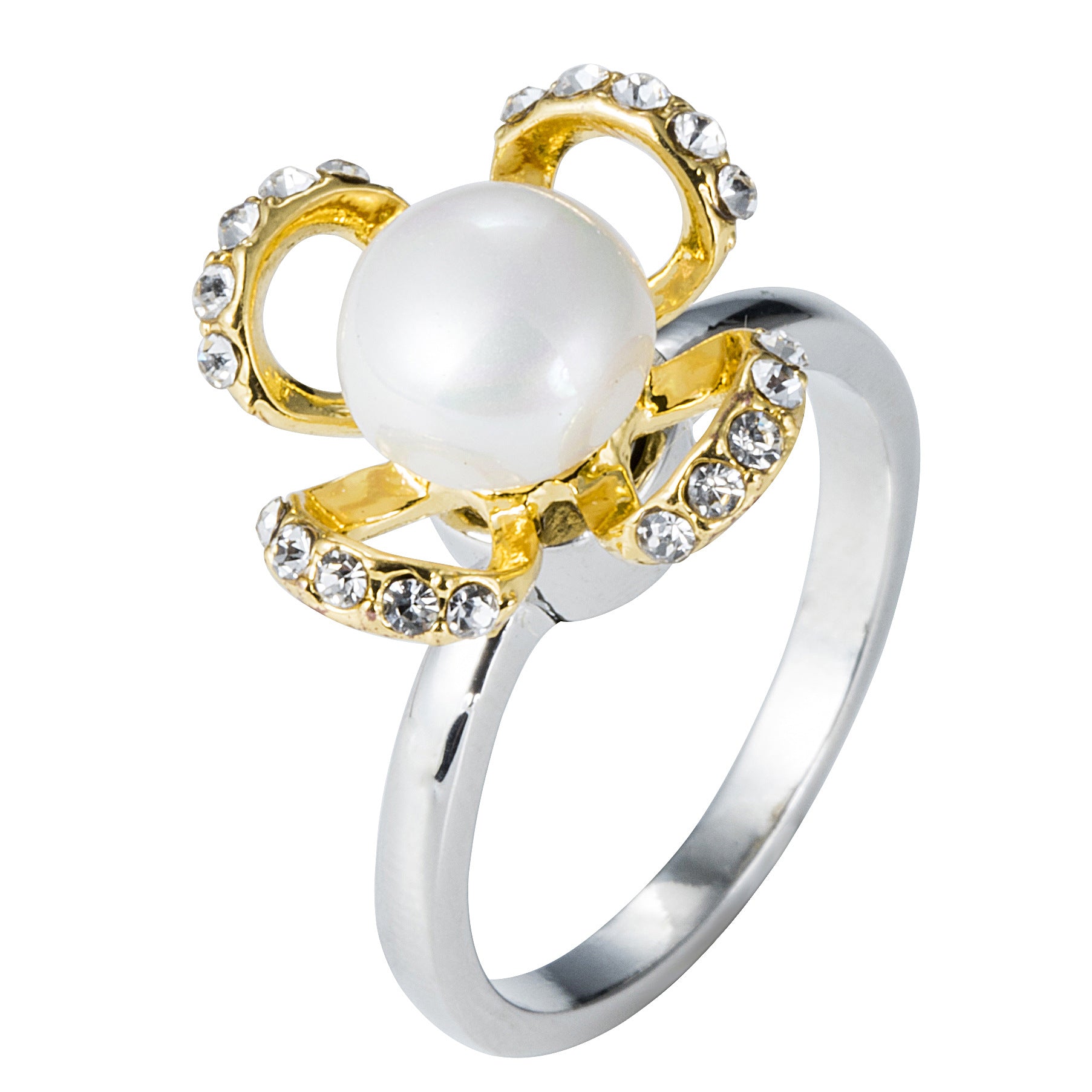 Wholesale  snowflake fashion rotating ring