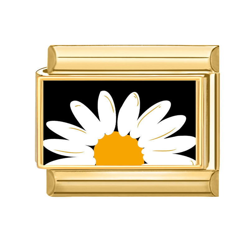 Wholesale 9mm Italian Charm Starter Bracelets DIY Heart Flower Evil Eye Series Stainless Steel Composable Bracelet