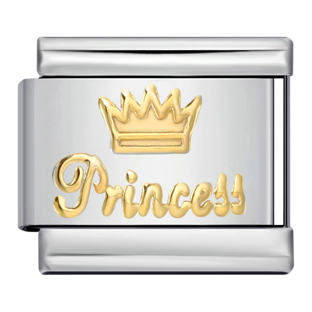 Wholesale Italian Charm Bracelet 9mm DIY Splicing Removable Gold and Silver Stainless Steel Composable Bracelet