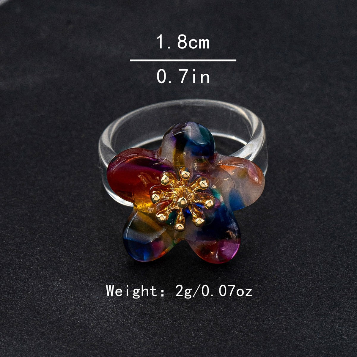 Wholesale Camellia Flower Ring - Trendy Acrylic Jewelry Accessory,  Boutique Resale Gift