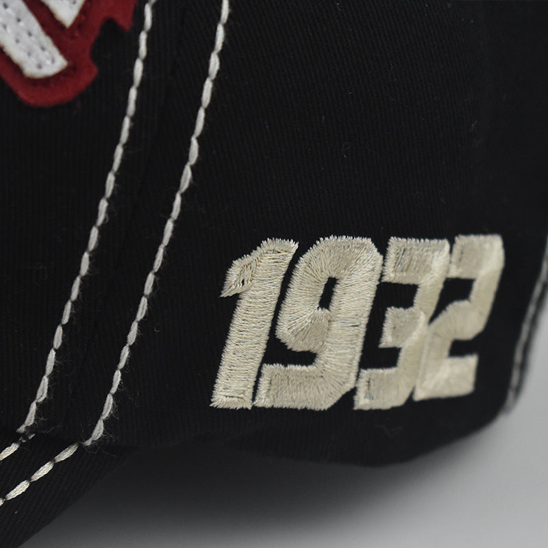 Wholesale cotton  big letter embroidered baseball cap