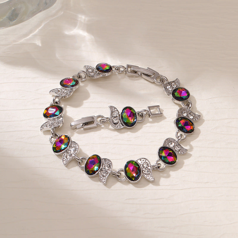 Wholesale  zircon seven-color bracelet