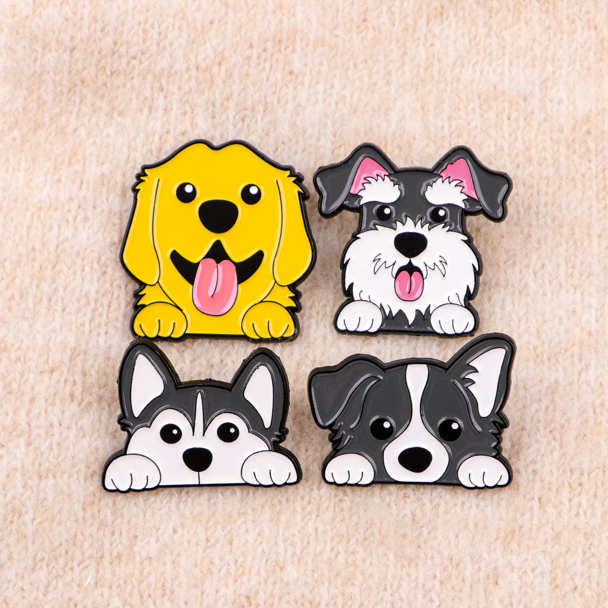 Wholesale Cartoon pet dog animal brooch badge
