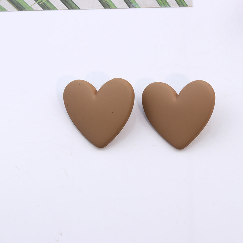 Wholesale 20-Color Heart  Acrylic Earrings