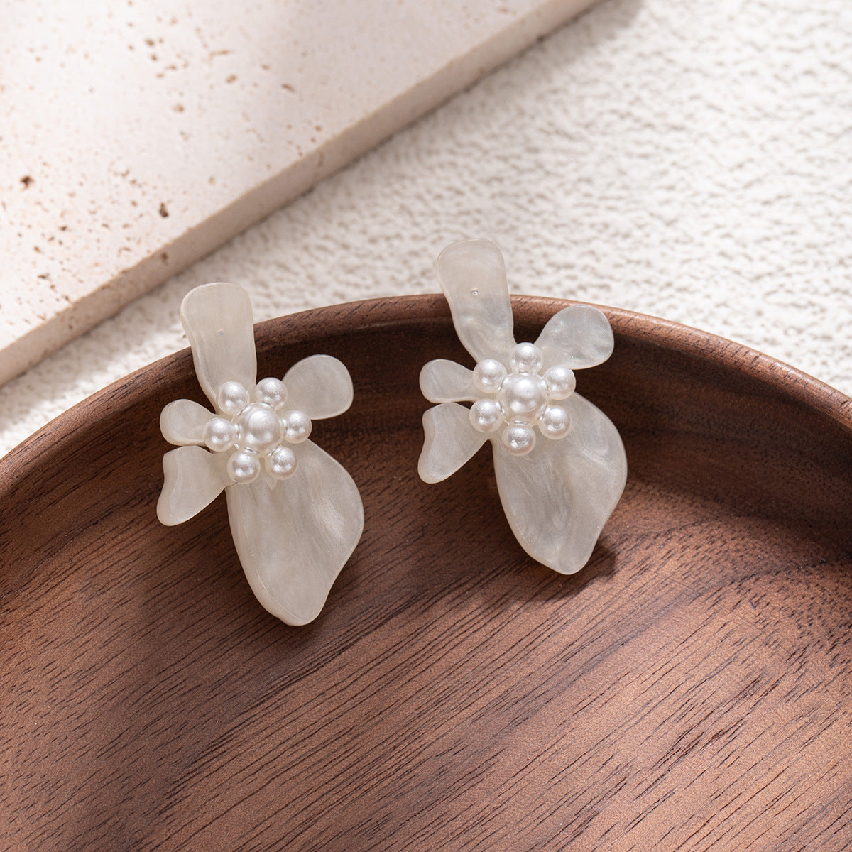 Wholesale 3D Flower Hoop Earrings