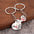 Wholesale creative keychain English version metal pendant arrow heart keychain