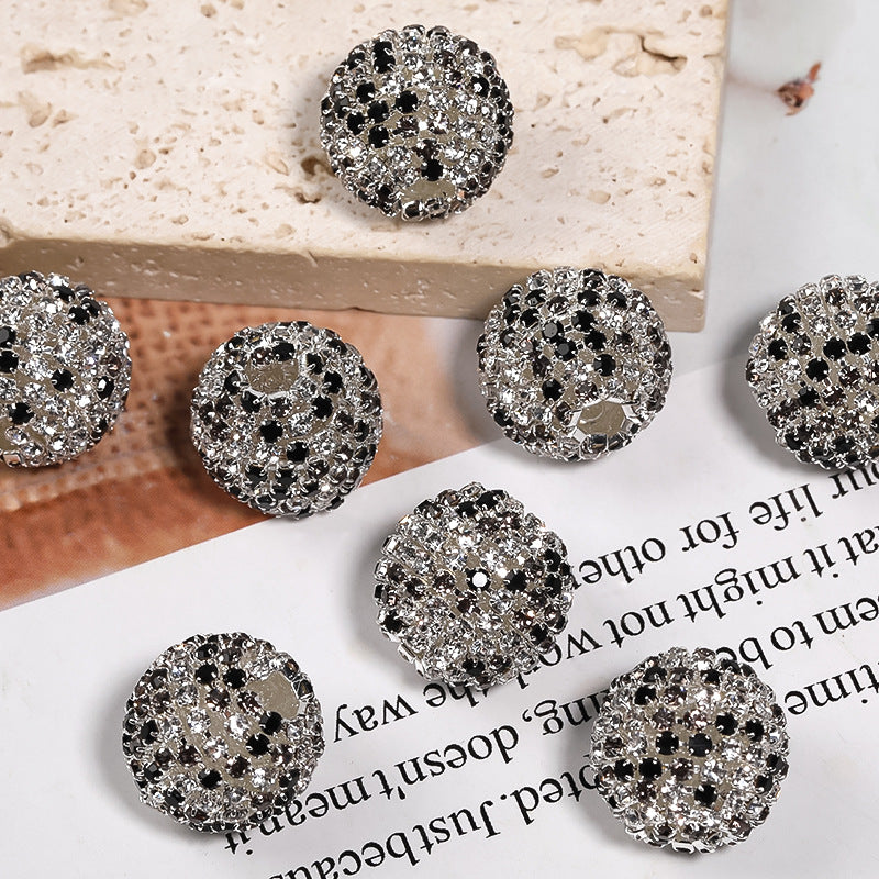 Wholesale of 5 Pieces/pack of Acrylic Colored 17mm Diamond Balls DIY Beads ACC-BDS-BLG005