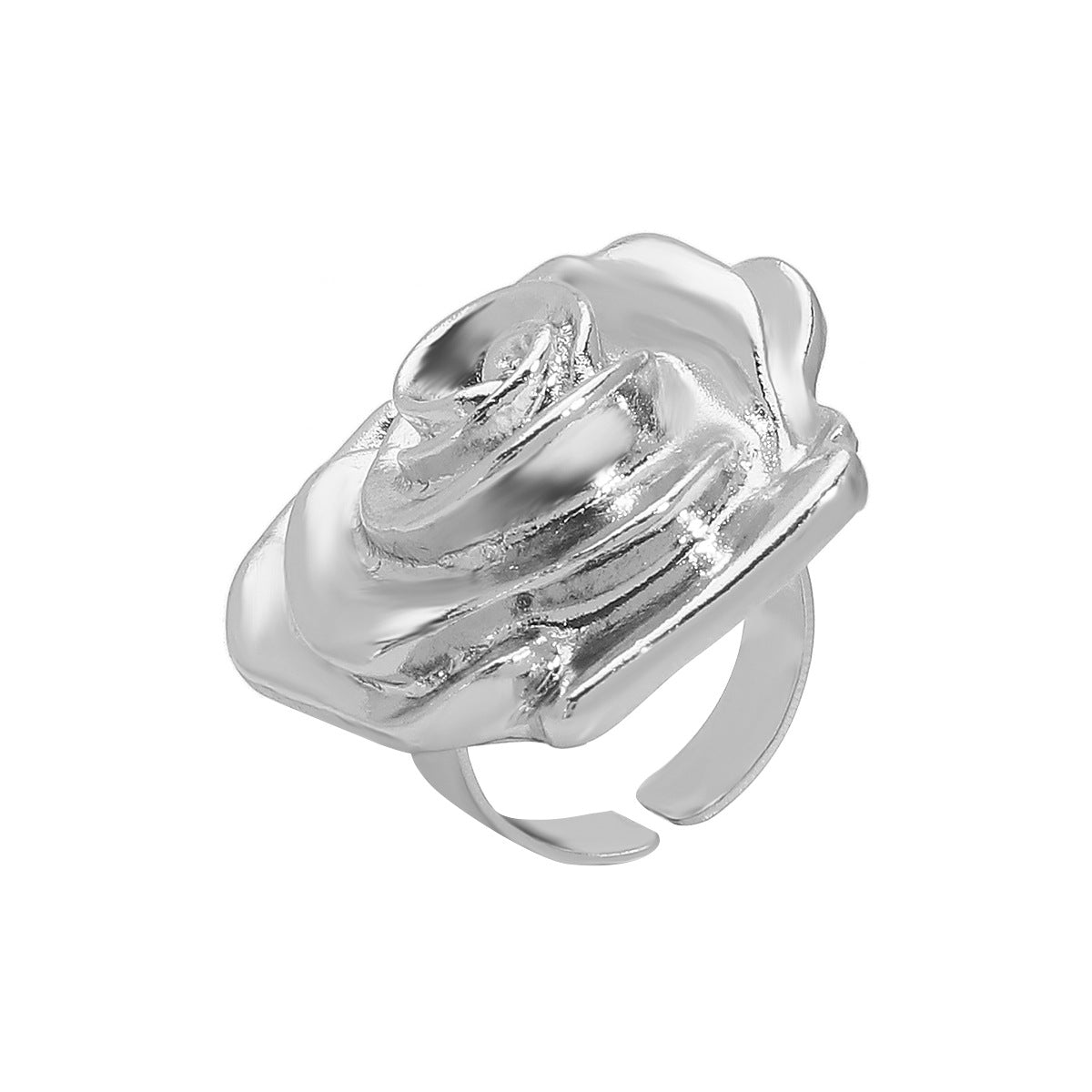 Orecchini a perno con collana di rosa ad anello metallico di fascia alta francese di fascia alta all'ingrosso