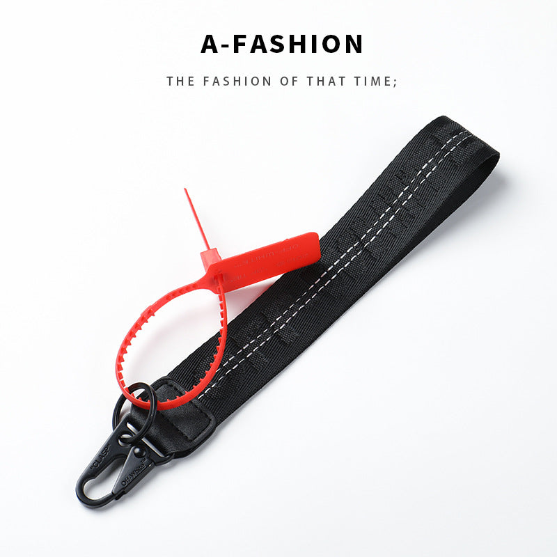 Wholesale Canvas letter lanyard keychain