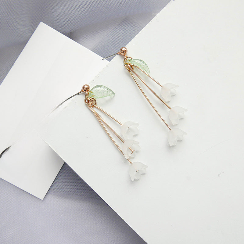 Wholesale  Fashion Tassel Flower Earrings Small Water Drop Earring