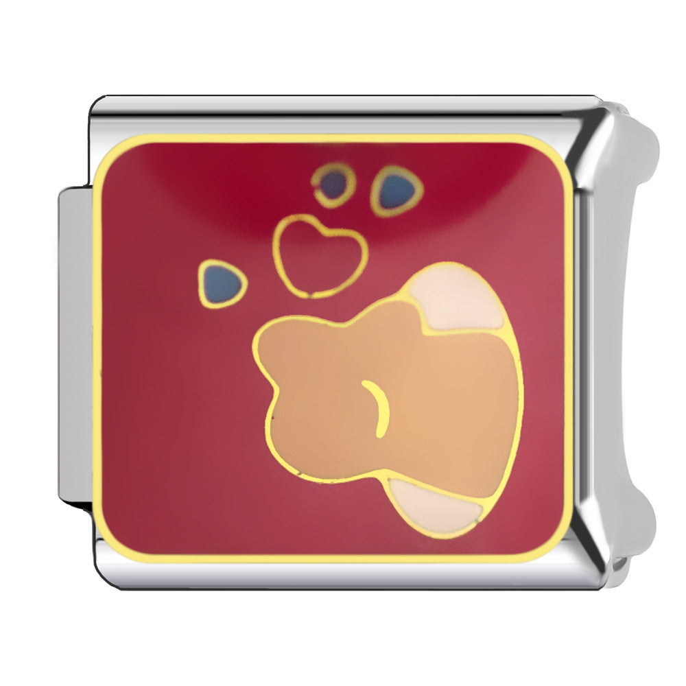 Wholesale   Italian Charm Bracelet 9mm DIY wedding Creative Stainless Steel Composable Bracelet