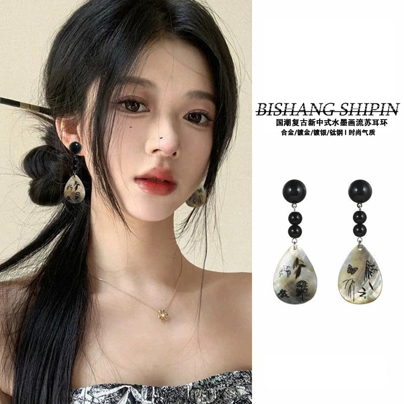 Wholesale Gold Plated Chinese Style Earrings with Bamboo Design,  Fashion Accessory for Resale