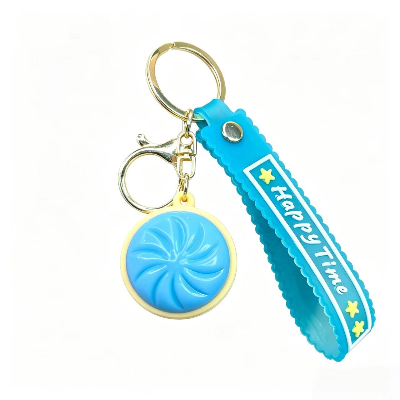 Wholesale Cartoon Realistic Flashing Squishy Bun Keychain Bag Charm for Everyday Use