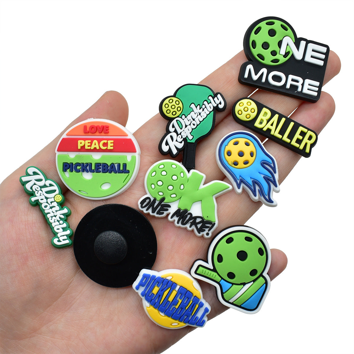 Wholesale Random 100pcs Sports Series Pickleball Shoes Accessories Shoes Charms