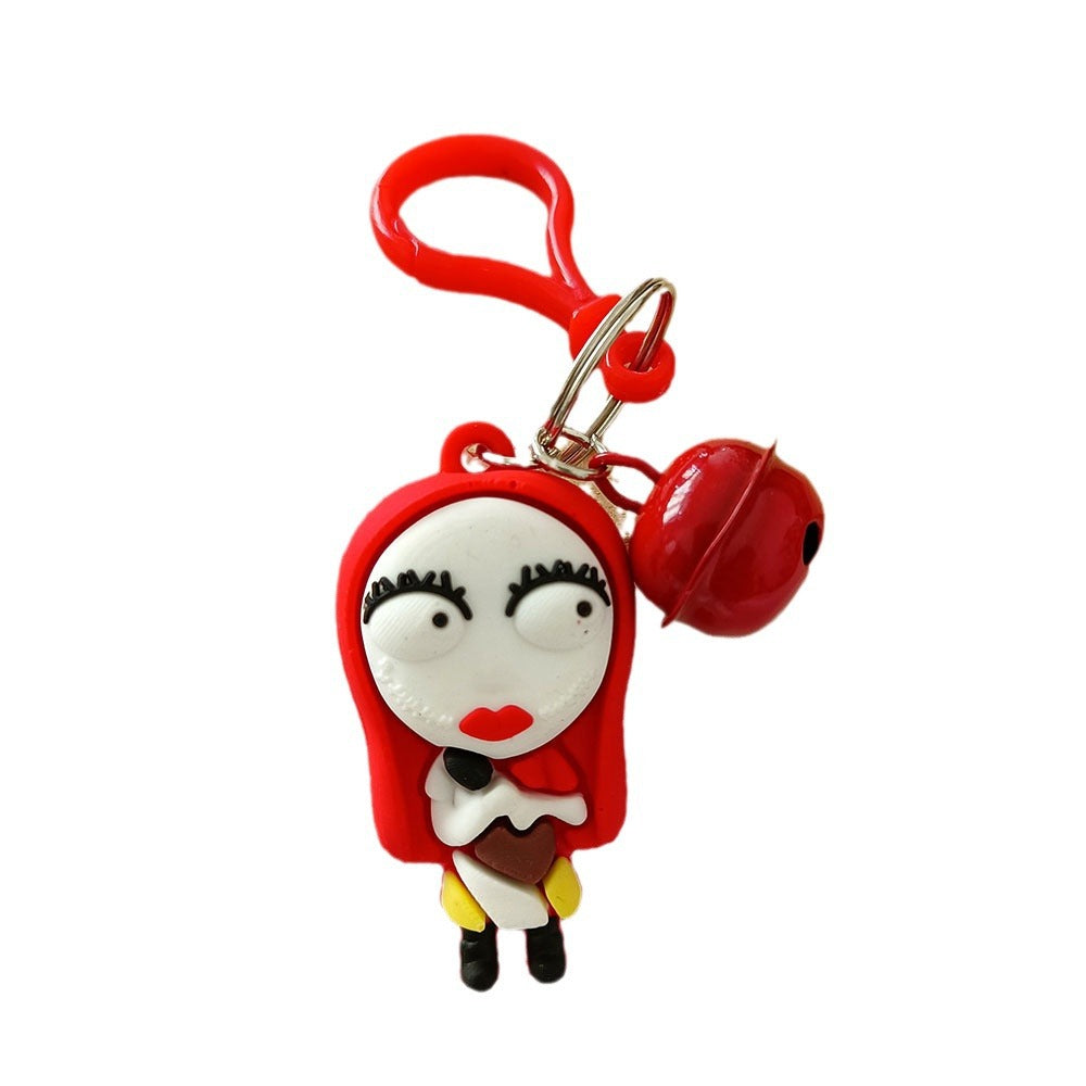 Wholesale Cute Cartoon PVC Doll Pendant Halloween Ghost Keychains Silicone Creative Keychain ACC-KC-YCY001