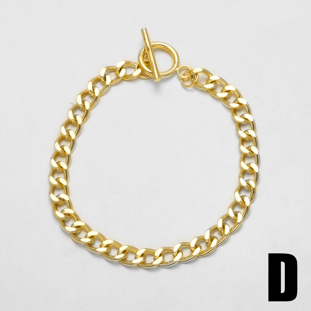 Wholesale Copper and zircon star bracelet