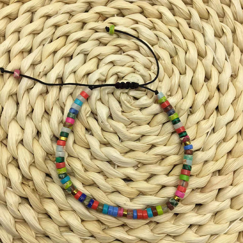 Wholesale Natural Stone Spacer Beads Braided Bracelet Adjustable Bracelet ACC-BT-Yima006