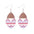 Wholesale Independence Day Star Earrings Striped Love Acrylic Stitching Earrings