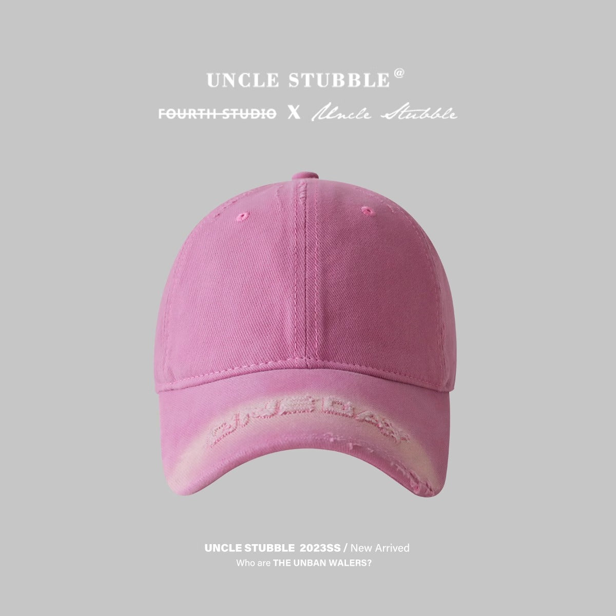 Wholesale Retro Frayed Edge Tie-dye Letter Hole Baseball Cap ACC-HT-Ruix007