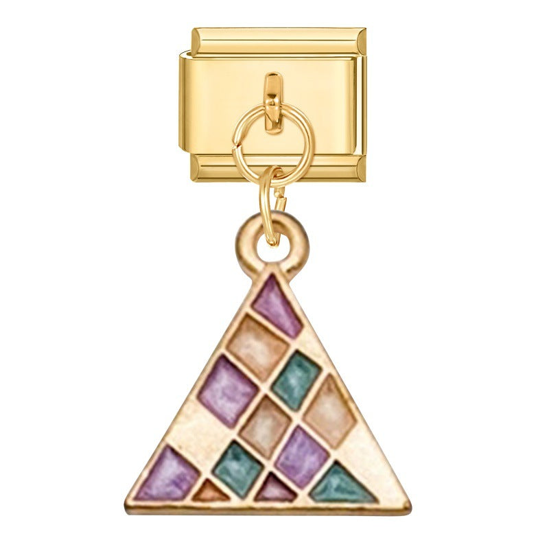 Wholesale 9mm Italian Charm Starter Bracelets DIY Pendant Single Section Creative Stainless Steel Composable Bracelet