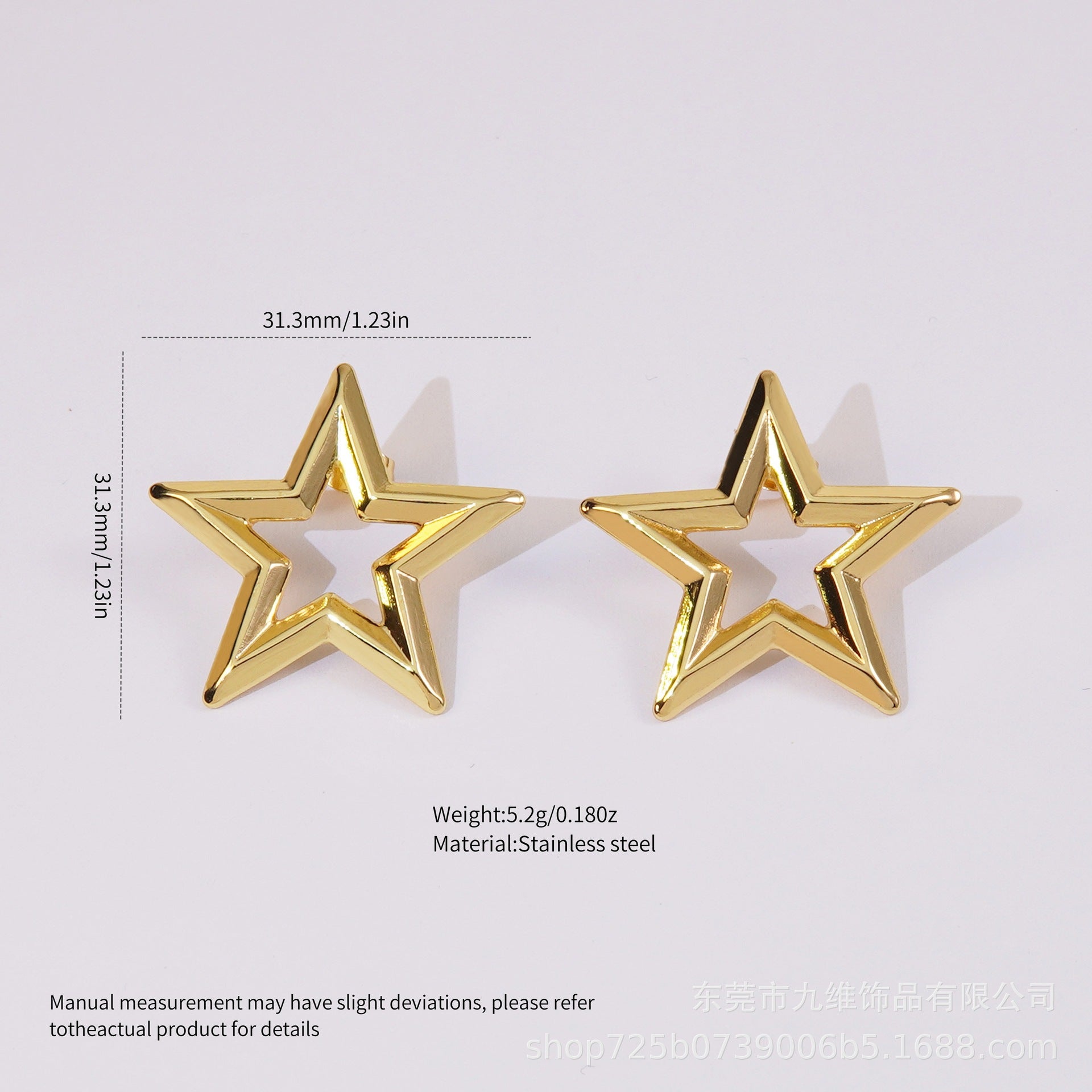 Wholesale light luxury  exaggerated earrings geometric stainless steelearrings