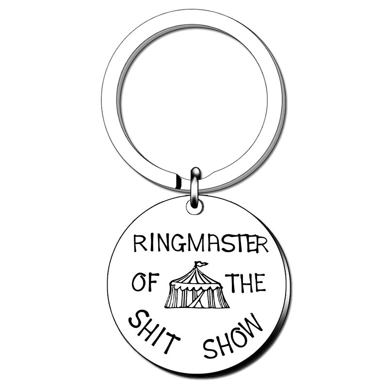 Wholesale Stainless Steel Round Laser Engraved Keychains ACC-KC-MeiXin007