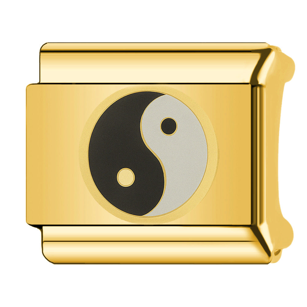 Wholesale Italian Charm Bracelet 9mm DIY  cat paw   Creative Stainless Steel Composable Bracelet